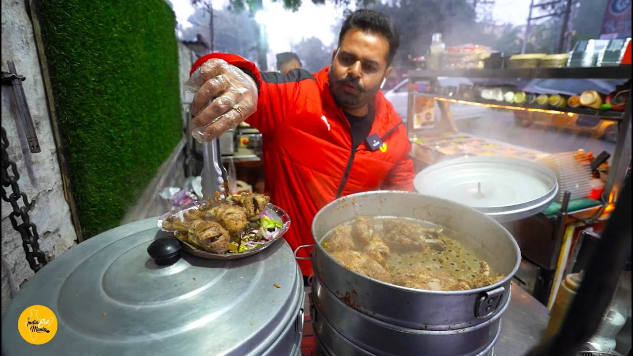 Oil-Free Steam Chicken Leg Piece Rs. 60/- Only l Jalandhar Street Food