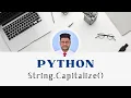 15 Capitalize String Capitalize Python in Tamil