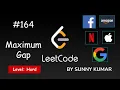 Maximum Gap Bucket Sort Maths 164 LeetCode LeetCode Explore Day 30