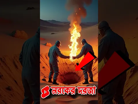 🔥 পৃথিবীর জ্বলন্ত গহ্বর! | Crater of Fire | Gate to Hell | #shorts #foryou #shortsfeed #ytshorts