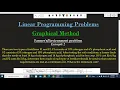 LPP24 Linear Programming Problems FARMER S Problem Graphical Method Example 2 UNBOUNDED