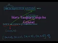 Learn Tutorial Python02 Explain an example of matrix transpose in one line