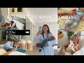 realistic morning routine with a newborn first time mom