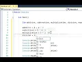 Arithmetic Operators in Visual Basic