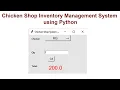 Chicken Shop Inventory Management System using Python