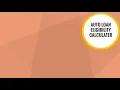 Auto loan eligibility calculator Fed Fast