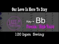 Our Love Is Here To Stay - with Intro + Lyrics in Bb (Female) - Jazz Sing-Along