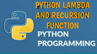Python LAMBDA RECURSION Tutorial for Beginners Python Tutorial for Beginners