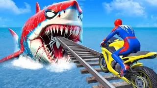 GTA 5- THAT WAS BRUTAL! SPIDER-MAN WITH A BASEBALL BAT vs SUPERHEROES! (Euphoria Physics) #2