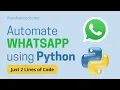Automate Whatsapp Messages using Python in Hindi Python Fun Program