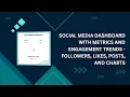 Build a Social Media Dashboard Using HTML CSS JavaScript Step-by-Step Tutorial