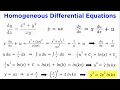 Homogeneous Differential Equations and Bernoulli Differential Equations