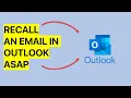 Outlook How to Recall an Email Message in Outlook