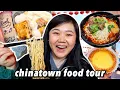 What to Eat in SF CHINATOWN dimsum egg tarts noodles boba more