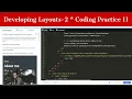 Coding Practice 11 Developing Layouts-2 Portfolio Website About Me Skills Sections
