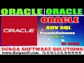 Oracle Tutorial Oracle Adv Sql PesudoColumns Part - 1 by basha