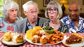 British Grandparents try Southern Fried Chicken for the first time!