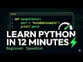 Learn Python in 12 Minutes Beginner Speedrun
