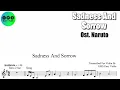 Karaoke || Sadness And Sorrow - Ost. Naruto || Violin Sheet Music