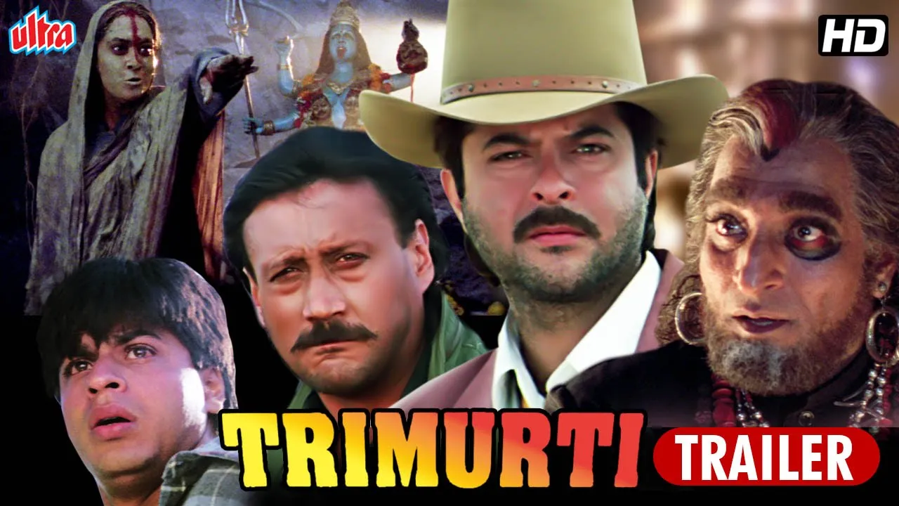 Trimurti Trailer | Jackie Shroff, Anil Kapoor, Shah Rukh Khan | Hindi Bollywood Action Movie Trailer