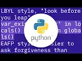 Pythonic way to check if something exists