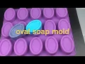 Oval Silicone Soap Mold 15 Cavity mould for Handmade Soap Bath Bombs Chocolate Cake Get it now