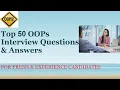 OOPs Interview Questions and Answers Object Oriented Programming Interview Preparation Top 50 Q A