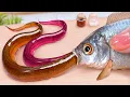 Lagu Primitive Fishing In River🐟 Deep Fried Eel \u0026 Crispy Fish with Prawn Crackers 🍤 Tina Mini Cooking