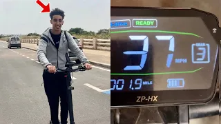 قريقيبة جرب اسرع تروتينيت كهربائية في المغرب +37km/h