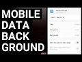 How to Stop an Android Application from Using Mobile Data in the Background
