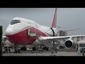 Lagu BOEING 747-400F NATIONAL  N936CA arrival , unloading , night stay , Ostend Airport