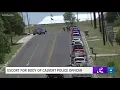 Body of Calvert officer escorted to Georgetown
