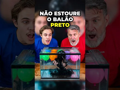 Não Estoure o Balão Preto😱 Don’t Pop the Black Balloon😱#viral #trnding #shorts