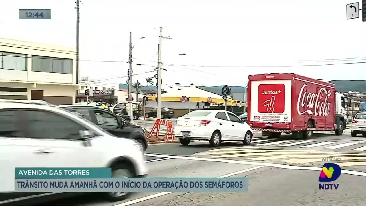 Trânsito da Avenida das Torres muda a partir deste sábado com o início da operação dos semáforos