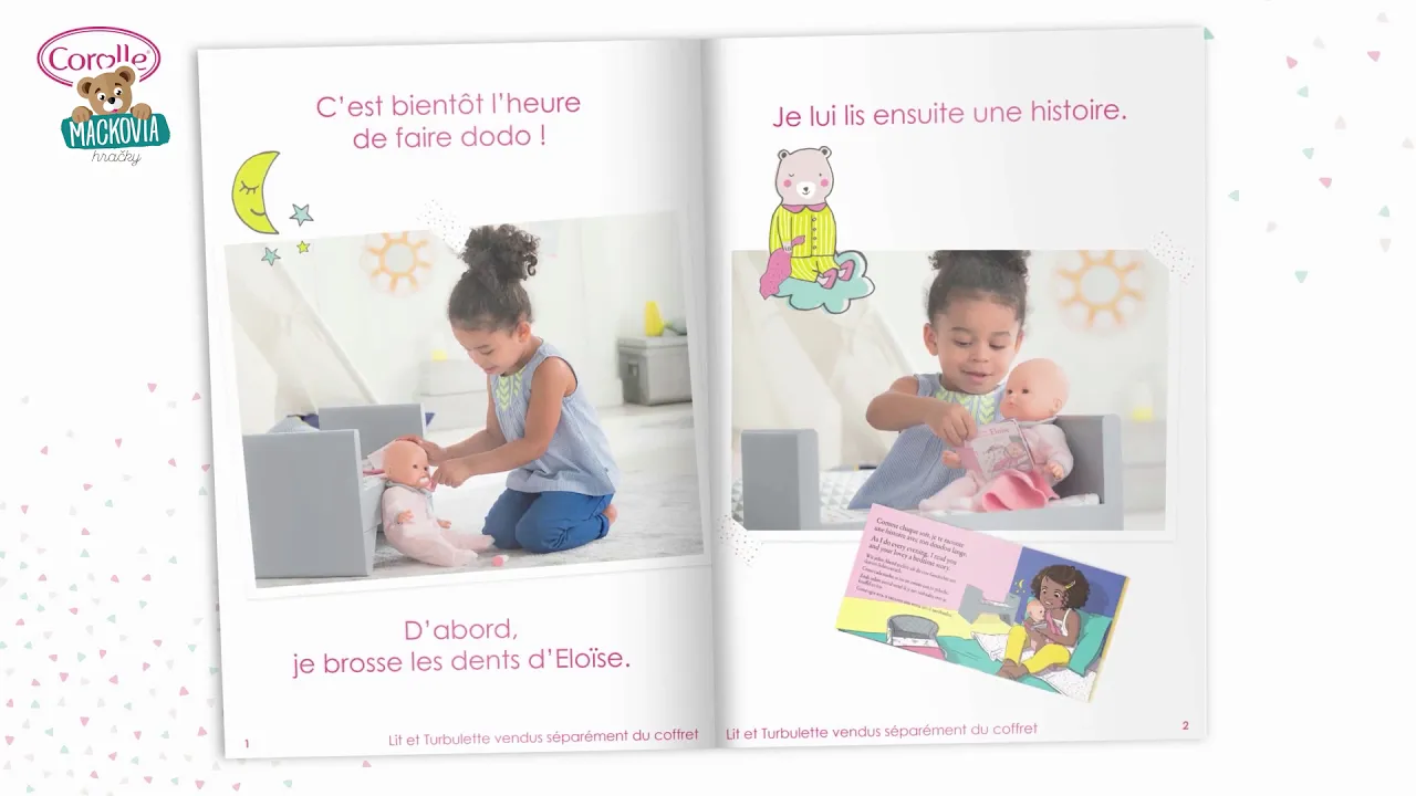 Postieľky a kolísky pre bábiky - Postieľka Mon Premier Poupon Bébé Corolle - 4