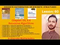 Lesson 60 Recursive Algorithms in Discrete Mathematics with Examples 1 to 10 Algorithms