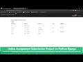 Online Assignment Submission Project in Python Django
