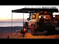 Most Relaxing SOLO Beach Camping on Moreton Island || Australian Christmas Time, Waves ASMR
