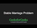 Stable Marriage Problem GeeksforGeeks