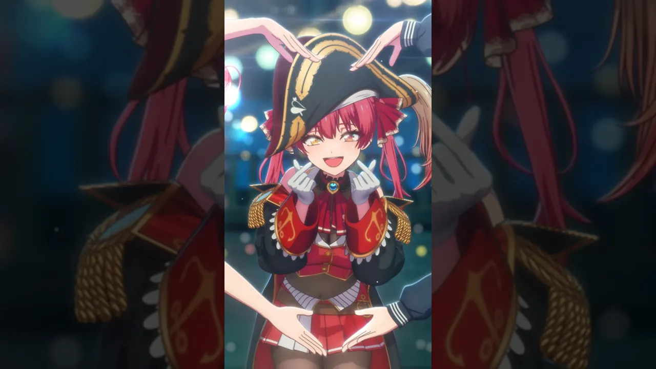 マリン船長が3人いる！？かわいすぎるアニメ?#shorts