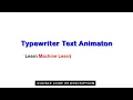 Multiple Typing Text Animation in HTML CSS JavaScript Typewriter Typing Effect