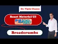 24 React Material UI Breadcrumbs Dr Vipin Classes