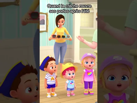 🏫 Retour à la crèche après les vacances 😅 #shorts