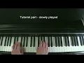 Tom Waits - Martha - piano tutorial - improved version