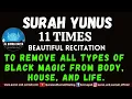 SURAH YUNUS 11 TIMES TO REMOVE ALL TYPES OF BLACK MAGIC FROM BODY, HOUSE, \u0026 LIFE ( AL QURAN RUQYAH )
