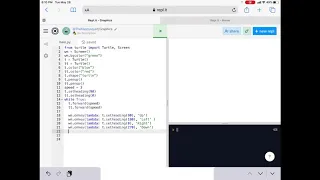 Python Turtle Graphics - Allowing The User To Control The Turtle Object