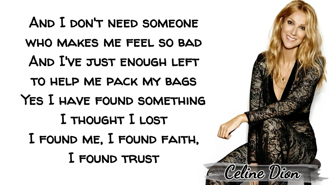 Celine Dion - Lying Down (Lyrics)