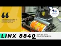 Lagu Continuous Inkjet Printer LINX 8840 on Winder- Rewinder Application