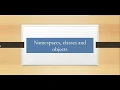 Part 3 - Introduction to namespaces classes and objects