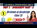 Chapter 2 JavaScript Part 2 Revision of JavaScript Class XI Revision Tour